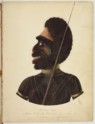 Cobbawn Wogi, native chief of Port Stephen, NSW, 1820